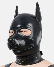 Silicone Black Muzzle Dog Mask