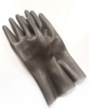 Latex Short Gloves (Smoky Grey)