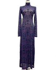 Wallpaper Dress(Purple)